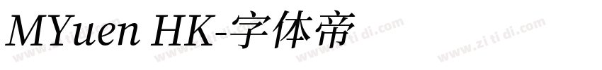 MYuen HK字体转换